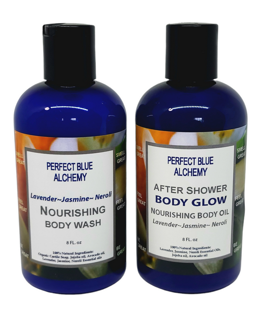 Lavender, Jasmine, Neroli Wash & Glow Bundle